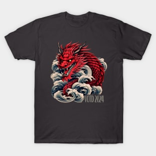 Dragon Chinese New Year 2024 with waves T-Shirt